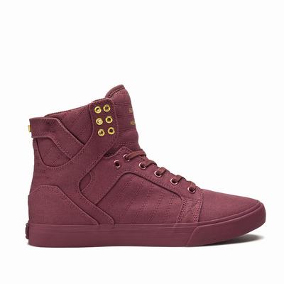 Supra SKYTOP - Miesten Matalavartiset Tennarit - Punainen